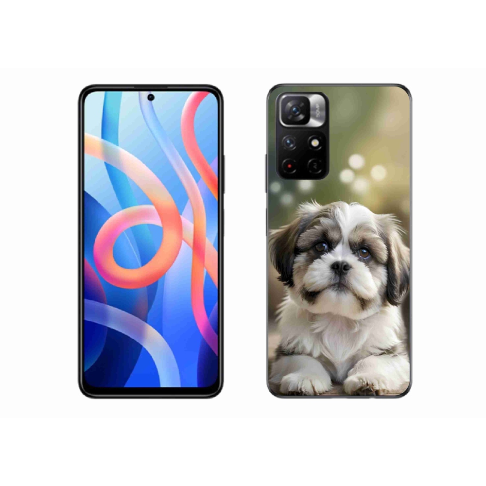 Gél borítás mmCase a Xiaomi Poco M4 Pro 5G számára - aranyos shih-tzu
