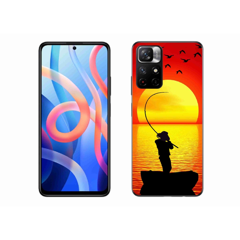 Gél borítás mmCase a Xiaomi Poco M4 Pro 5G számára - halászat