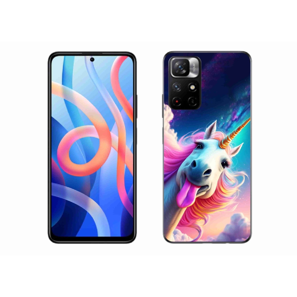 Gél borítás mmCase a Xiaomi Poco M4 Pro 5G számára - őrült egyszarvú