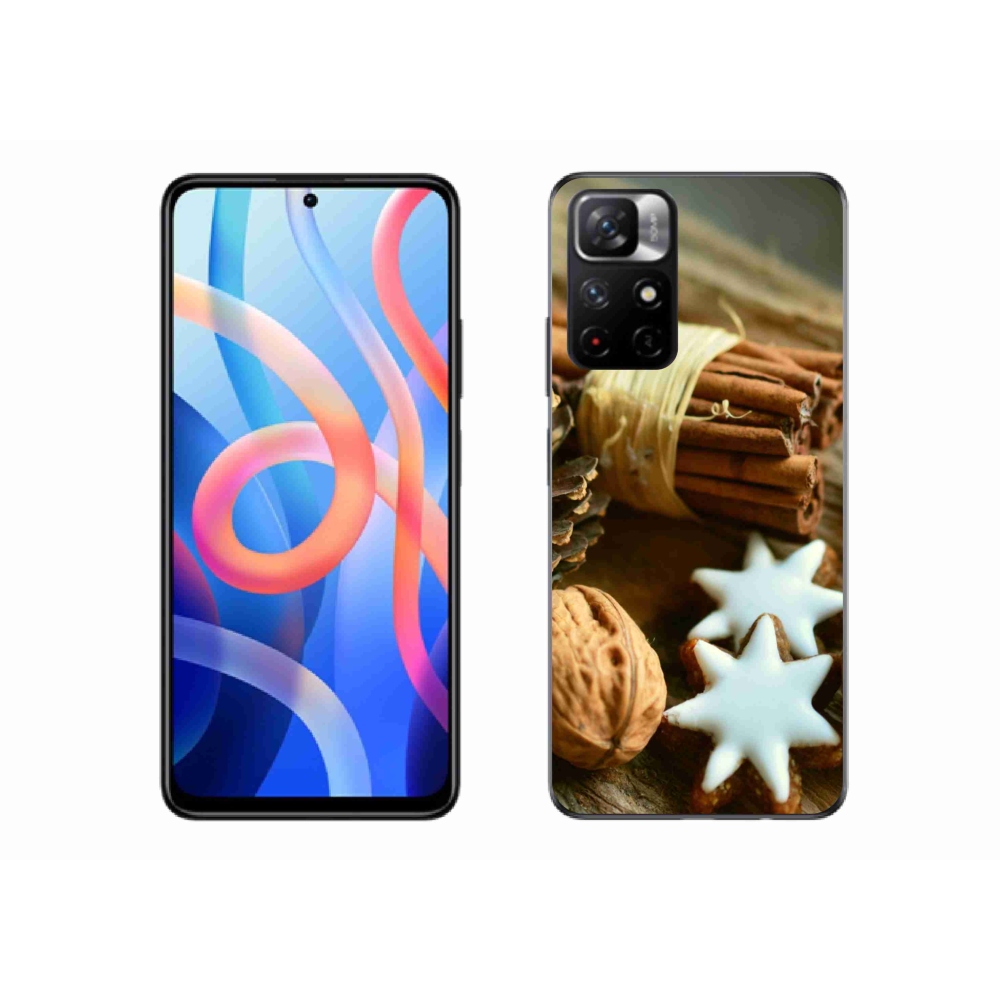 Gél borítás mmCase a Xiaomi Poco M4 Pro 5G számára - fahéj és mézeskalács