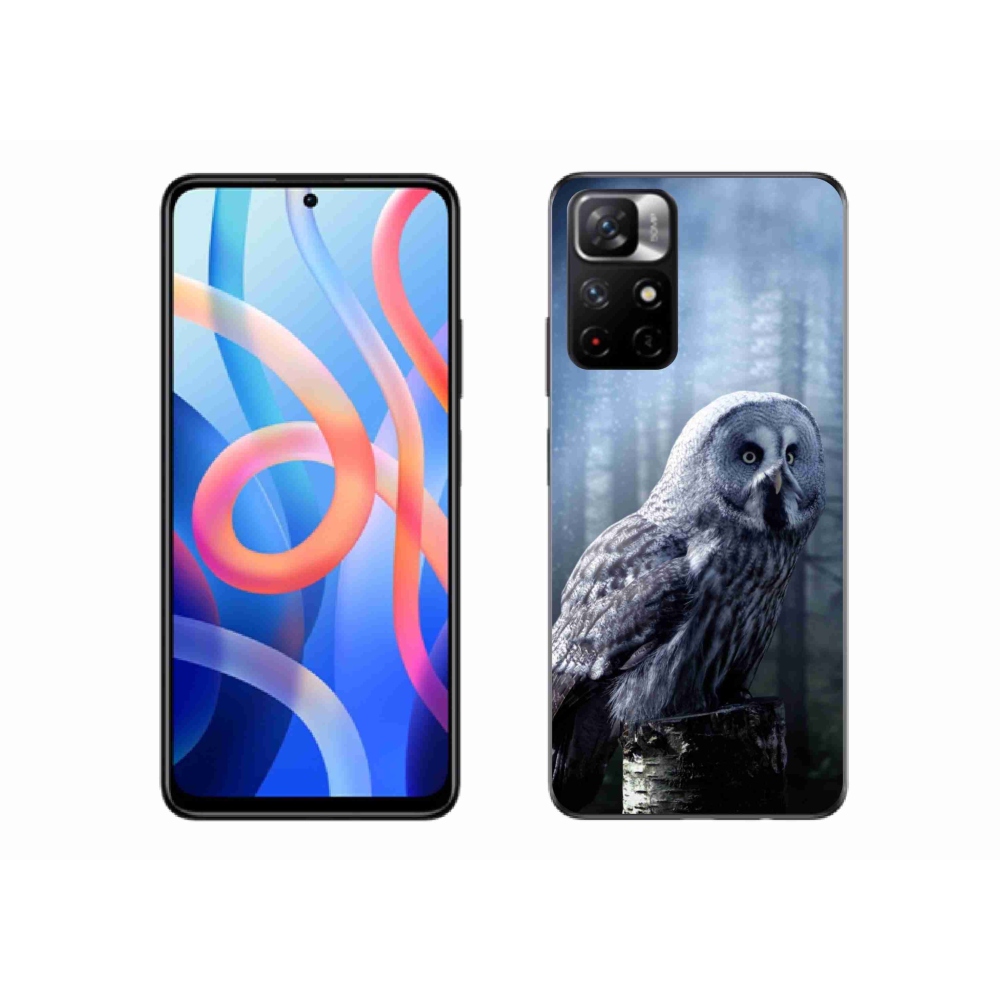 Gél borítás mmCase a Xiaomi Poco M4 Pro 5G számára - bagoly