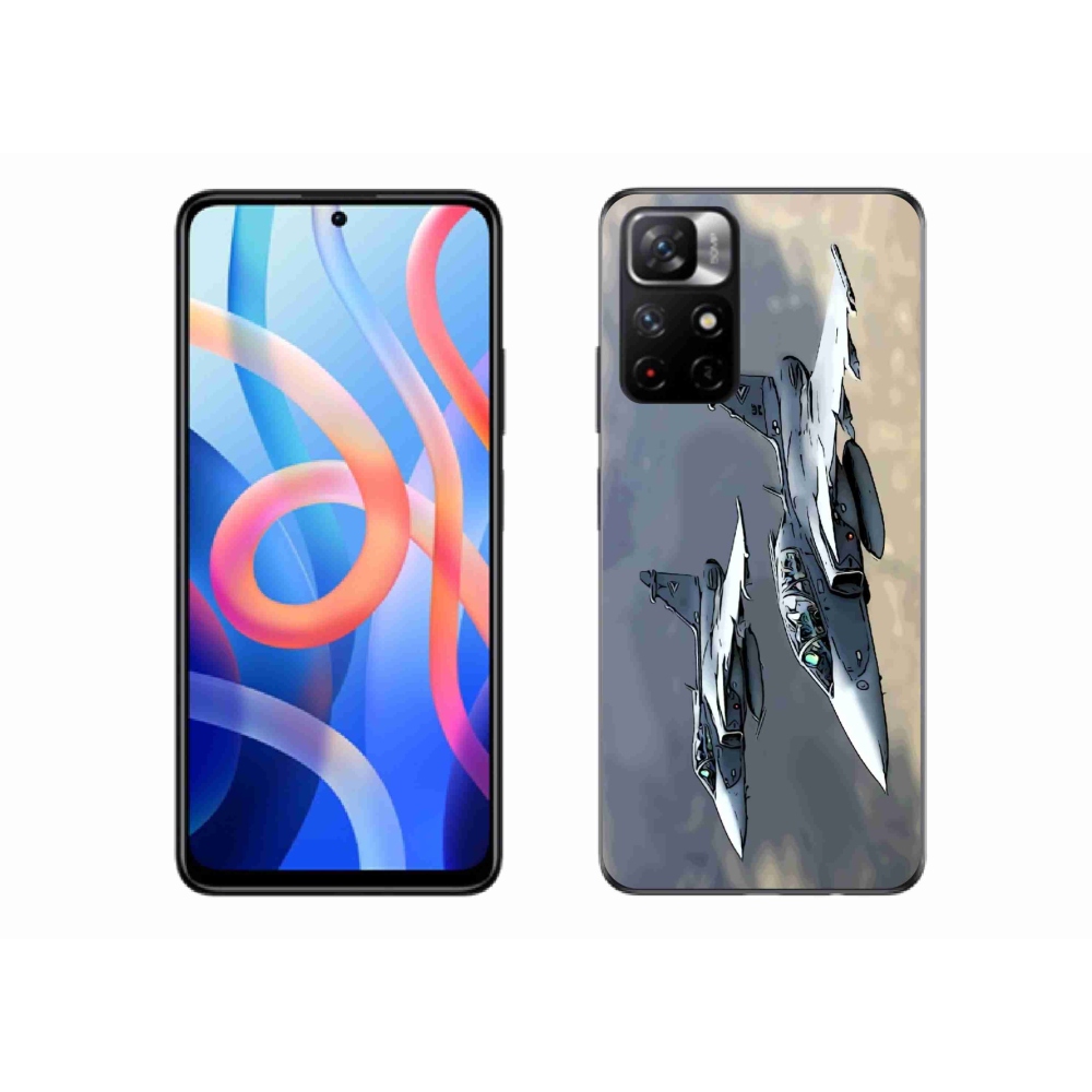 Gél borítás mmCase a Xiaomi Poco M4 Pro 5G számára - vadászrepülők