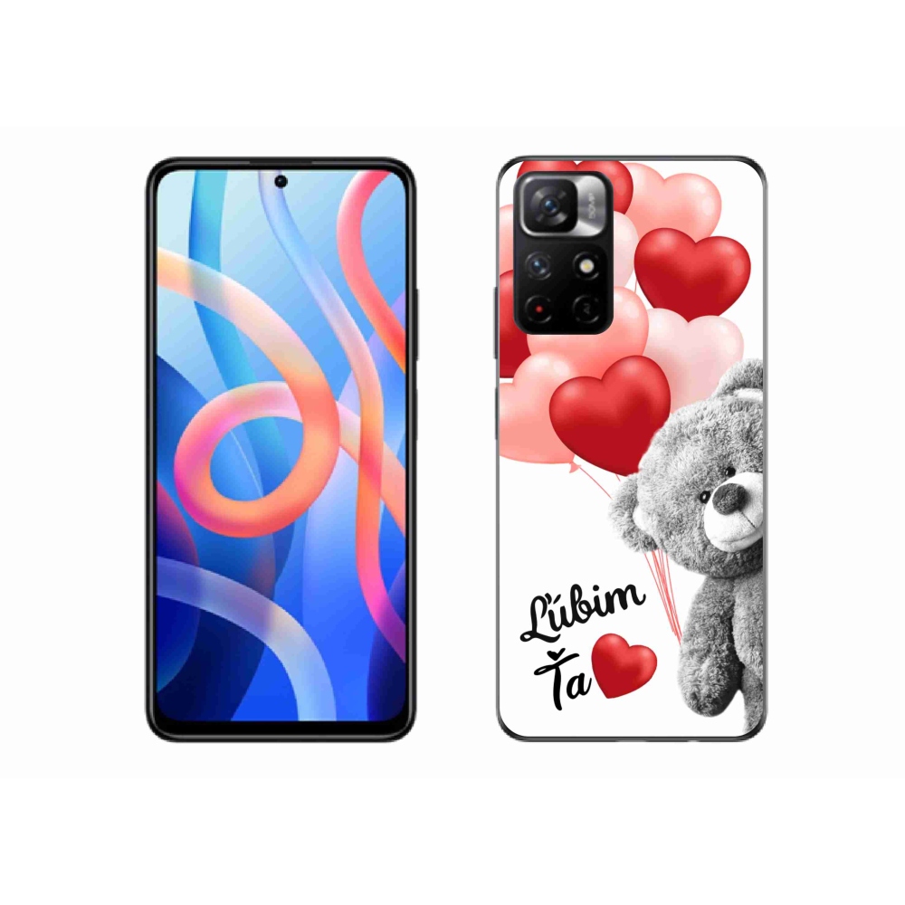 Gél borítás mmCase a Xiaomi Poco M4 Pro 5G számára - I love you en