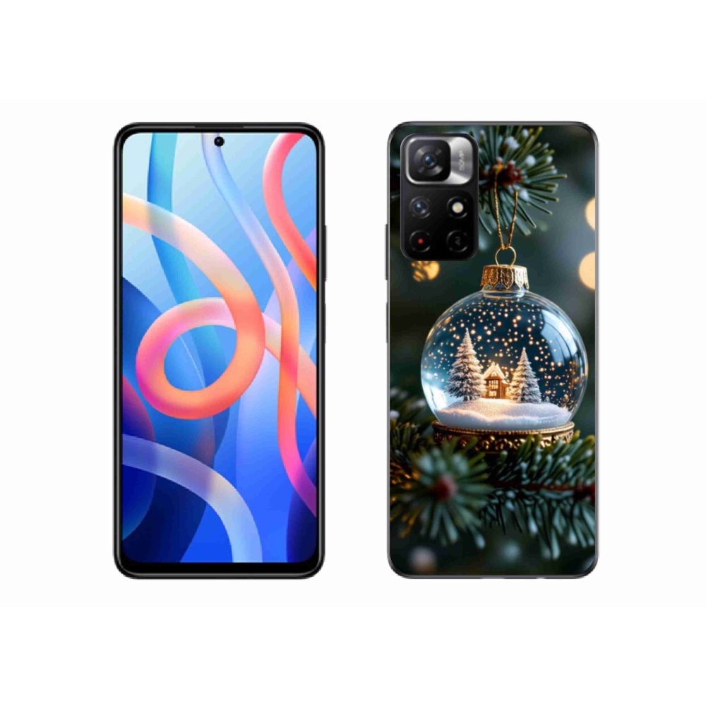 Gél borítás mmCase a Xiaomi Poco M4 Pro 5G számára - Karácsonyi gömbök 2