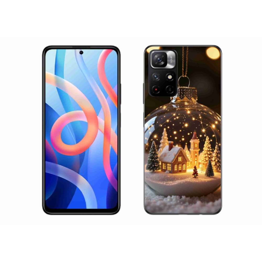 Gél borítás mmCase a Xiaomi Poco M4 Pro 5G számára - Karácsonyi gömb 3