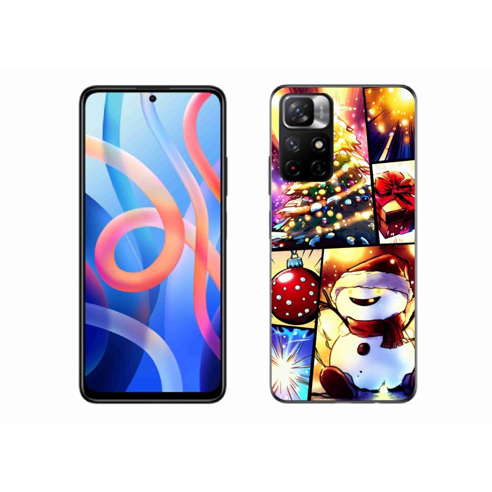 Gél borító mmCase a Xiaomi Poco M4 Pro 5G számára - karácsonyi motívumok 1