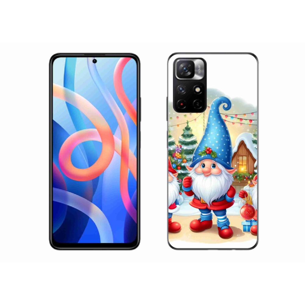 Gél borítás mmCase a Xiaomi Poco M4 Pro 5G számára - karácsonyi manók