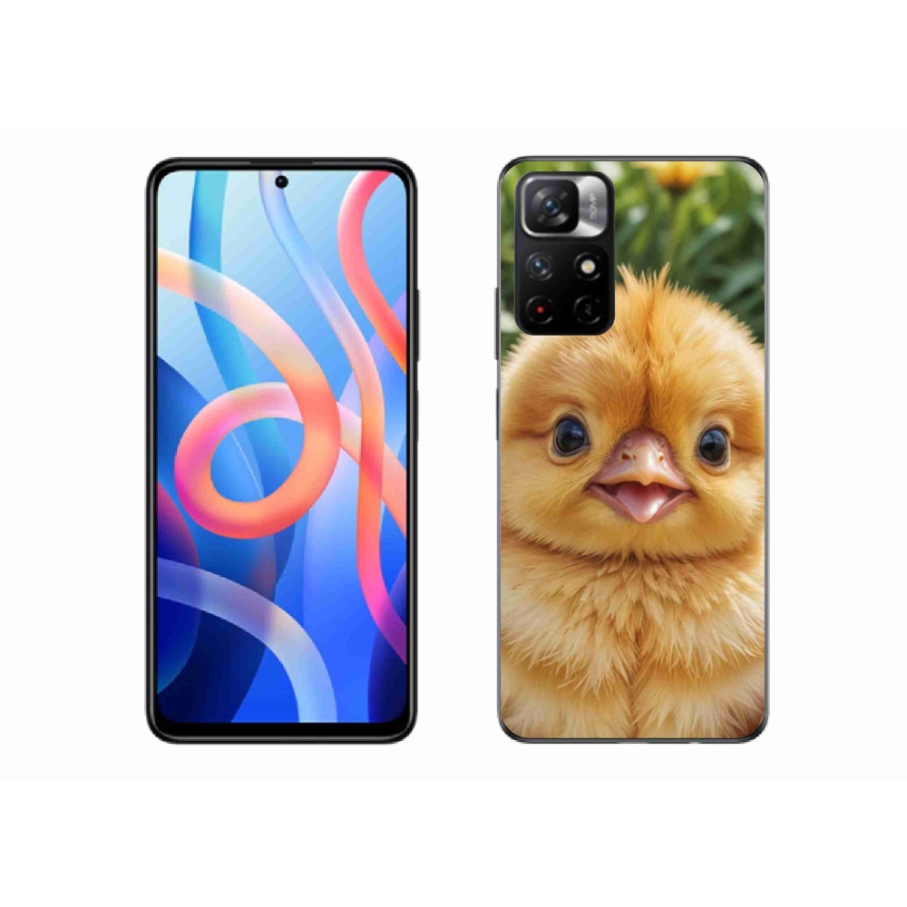 Gél borítás mmCase a Xiaomi Poco M4 Pro 5G számára - boldog csaj