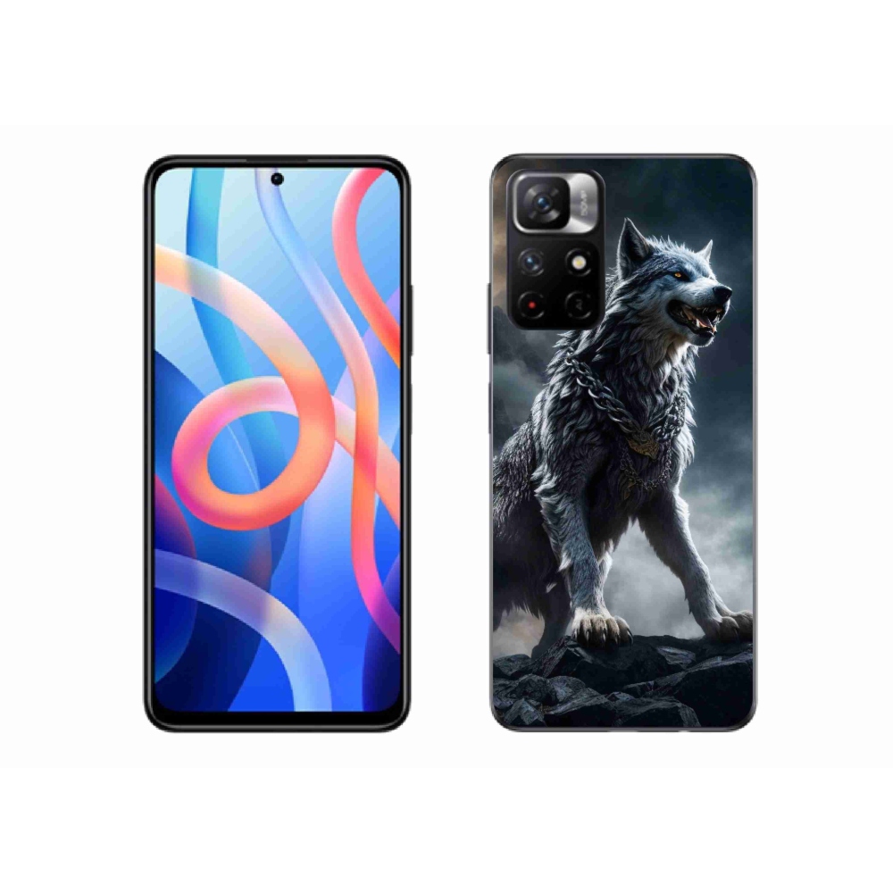 Gél borítás mmCase a Xiaomi Poco M4 Pro 5G-hez - farkas 1