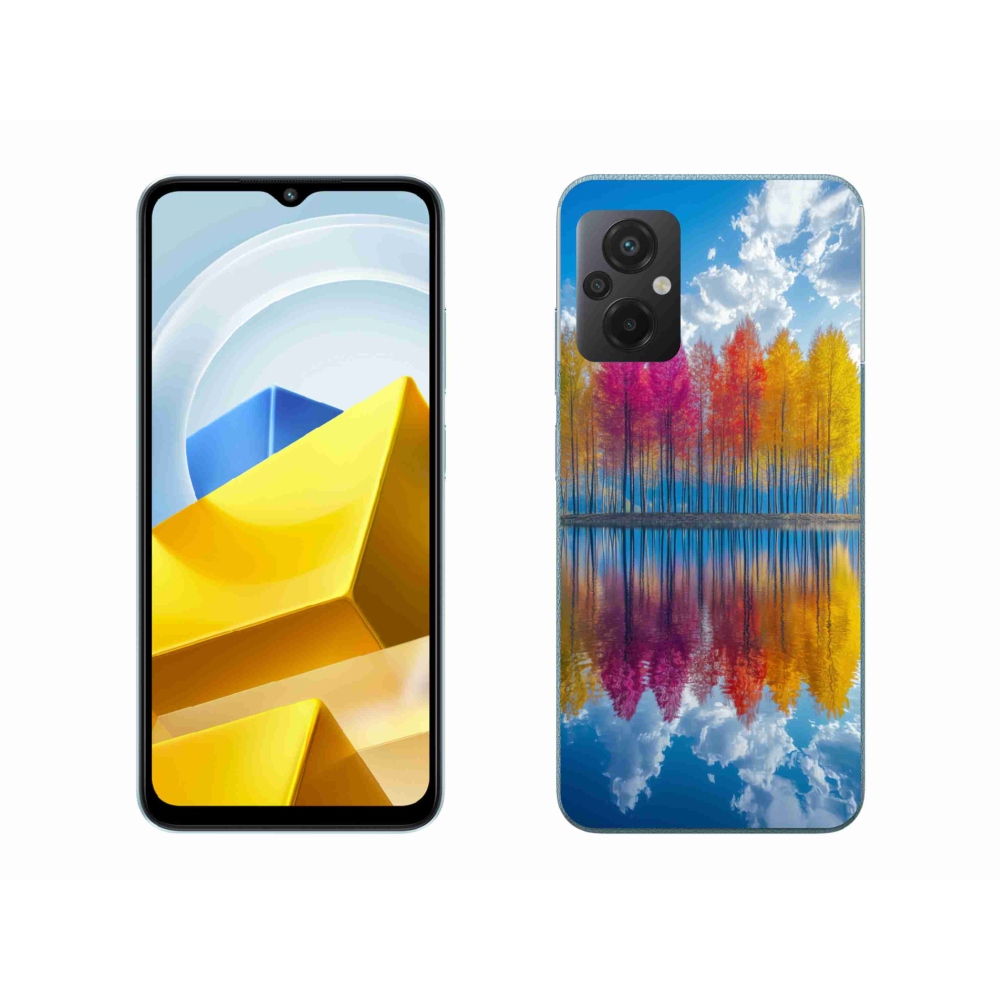 Gél borítás mmCase a Xiaomi Poco M5 4G-hez - színes fák