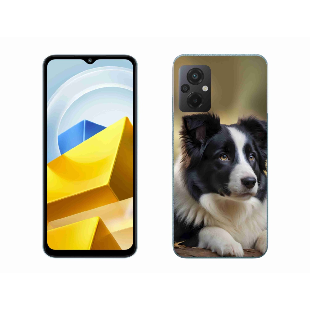 Gél borító mmCase a Xiaomi Poco M5 4G-hez - border colie 2