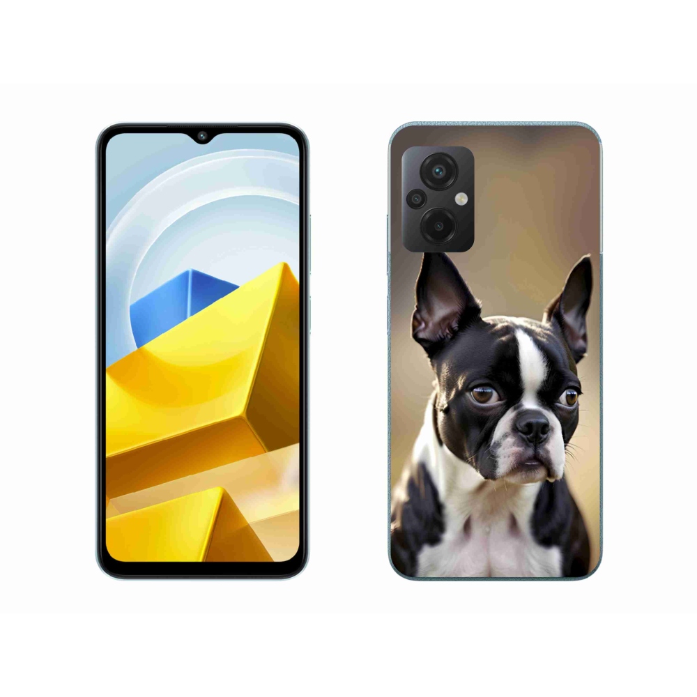 Gél borítás mmCase a Xiaomi Poco M5 4G készülékhez - Boston Terrier