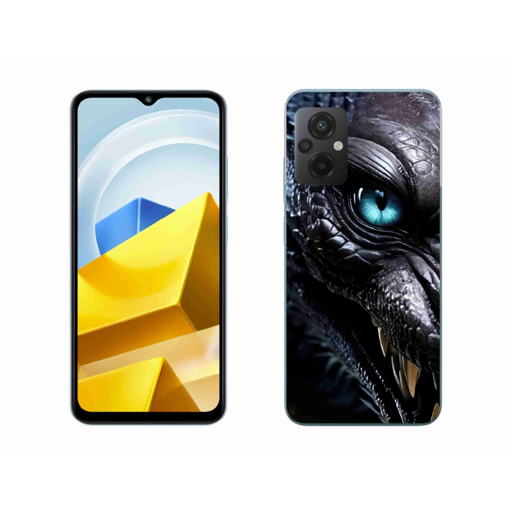 Gél borítás mmCase a Xiaomi Poco M5 4G-hez - sárkány nézet