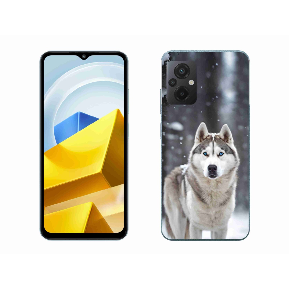 Gél borítás mmCase a Xiaomi Poco M5 4G-hez - husky 2