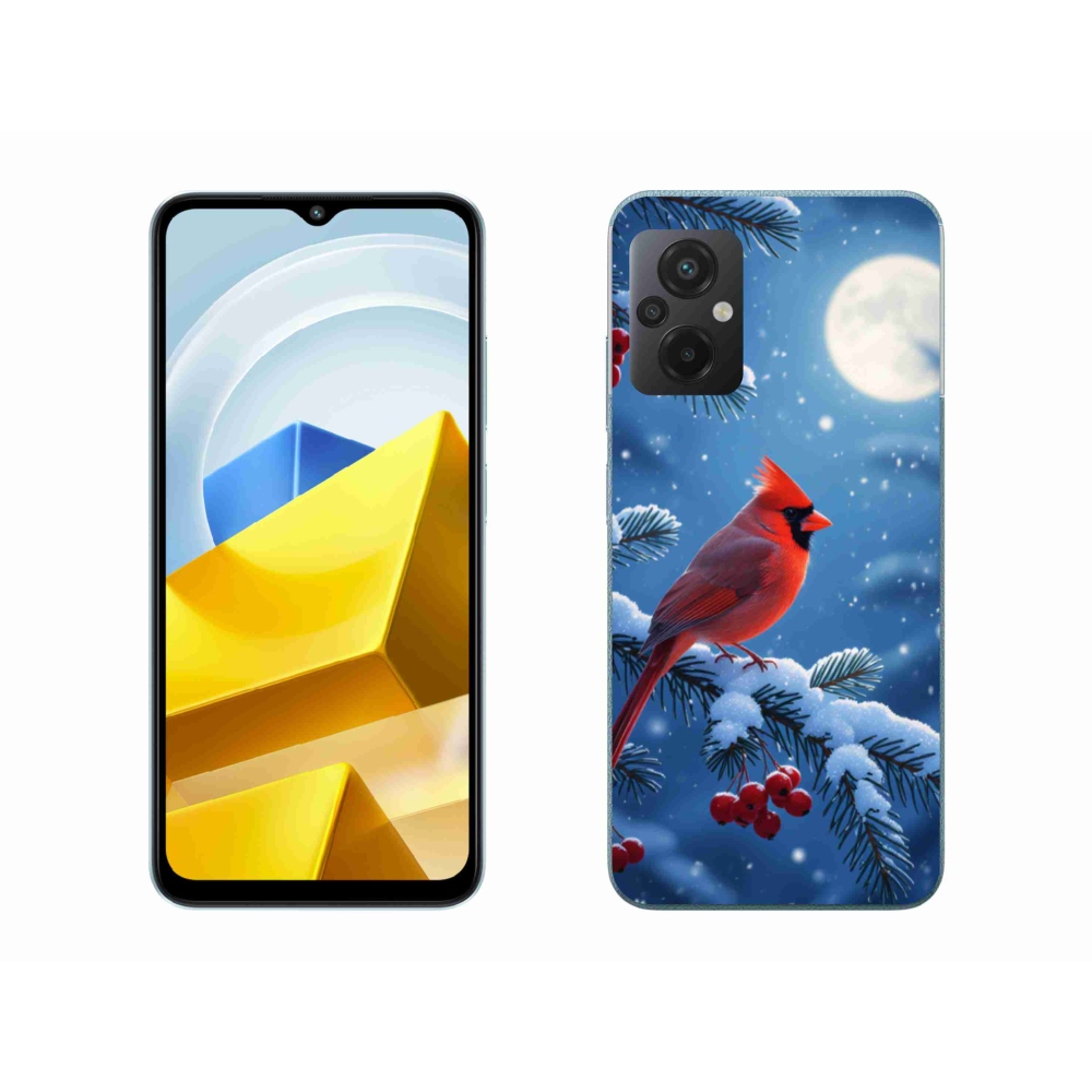 Gél borítás mmCase a Xiaomi Poco M5 4G készülékhez - kardinálpiros színű