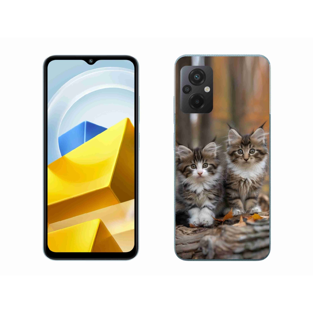 Gél borító mmCase a Xiaomi Poco M5 4G-hez - cat duo 3