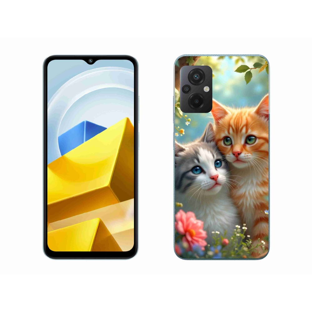 Gél borítás mmCase a Xiaomi Poco M5 4G-hez - macskaszerelem 2