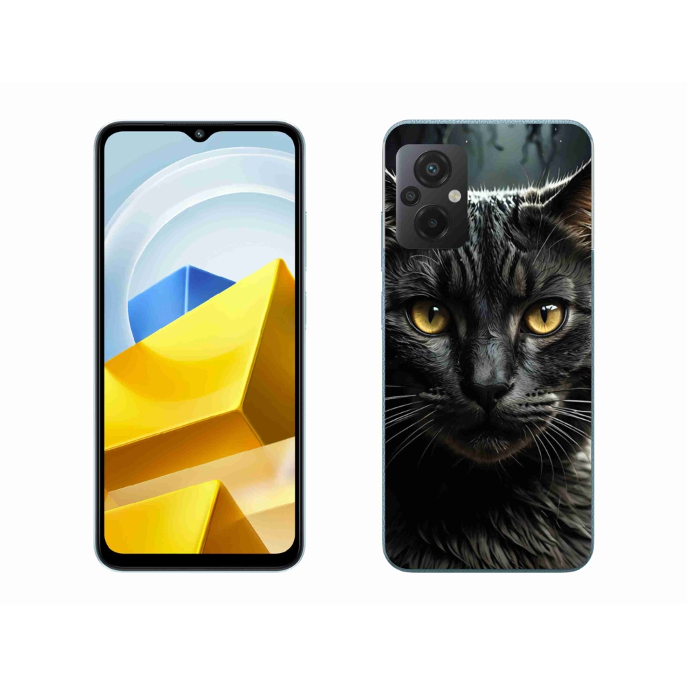 Gél borítás mmCase a Xiaomi Poco M5 4G-hez - macskaszem 3