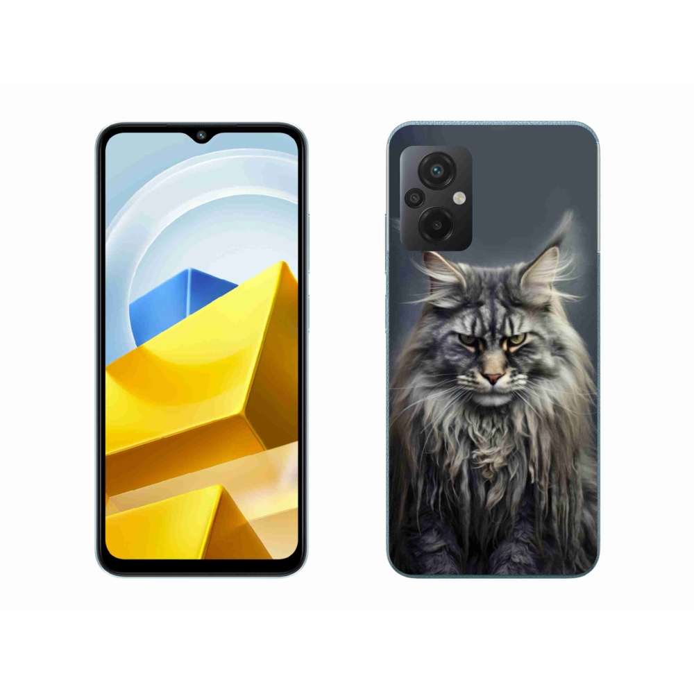 Gél borítás mmCase a Xiaomi Poco M5 4G-hez - macskaszem nézet 4