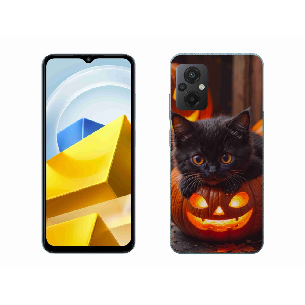 Gél borítás mmCase a Xiaomi Poco M5 4G-hez - cica és tök