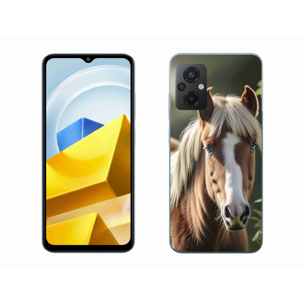 Gél borítás mmCase a Xiaomi Poco M5 4G-hez - ló könnyű sörénnyel