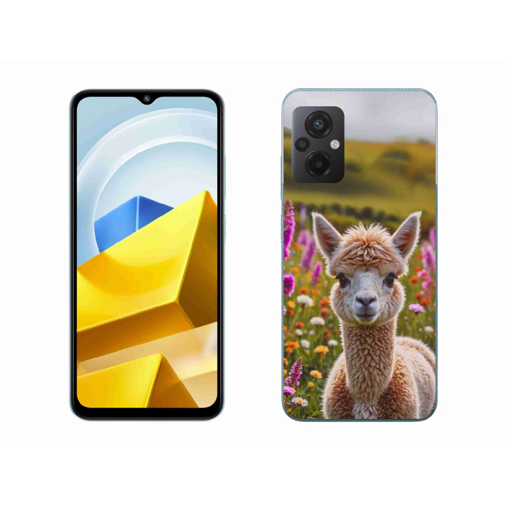 Gél borítás mmCase a Xiaomi Poco M5 4G-hez - láma a réten