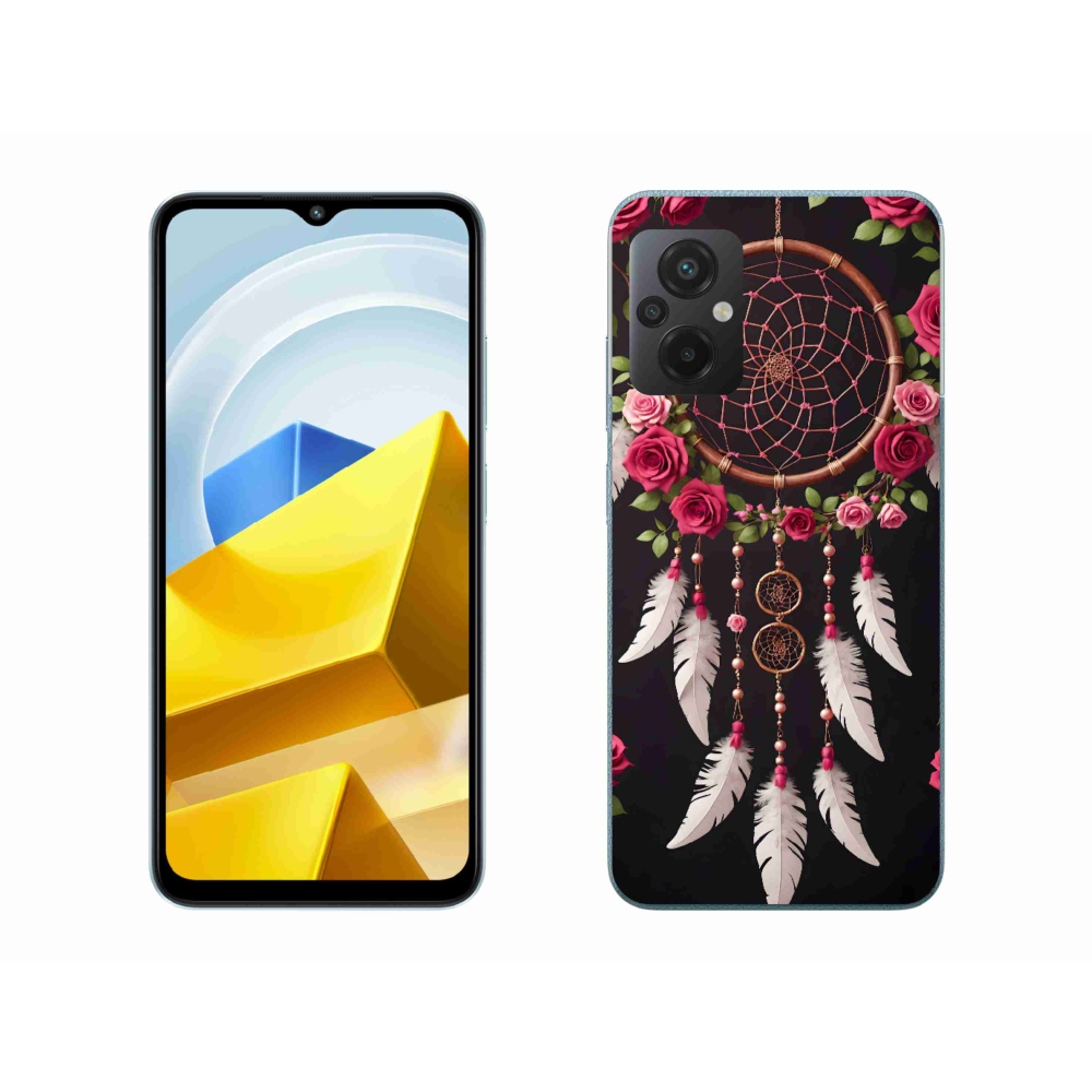 Gél borítás mmCase a Xiaomi Poco M5 4G-hez - álomfogó rózsákkal