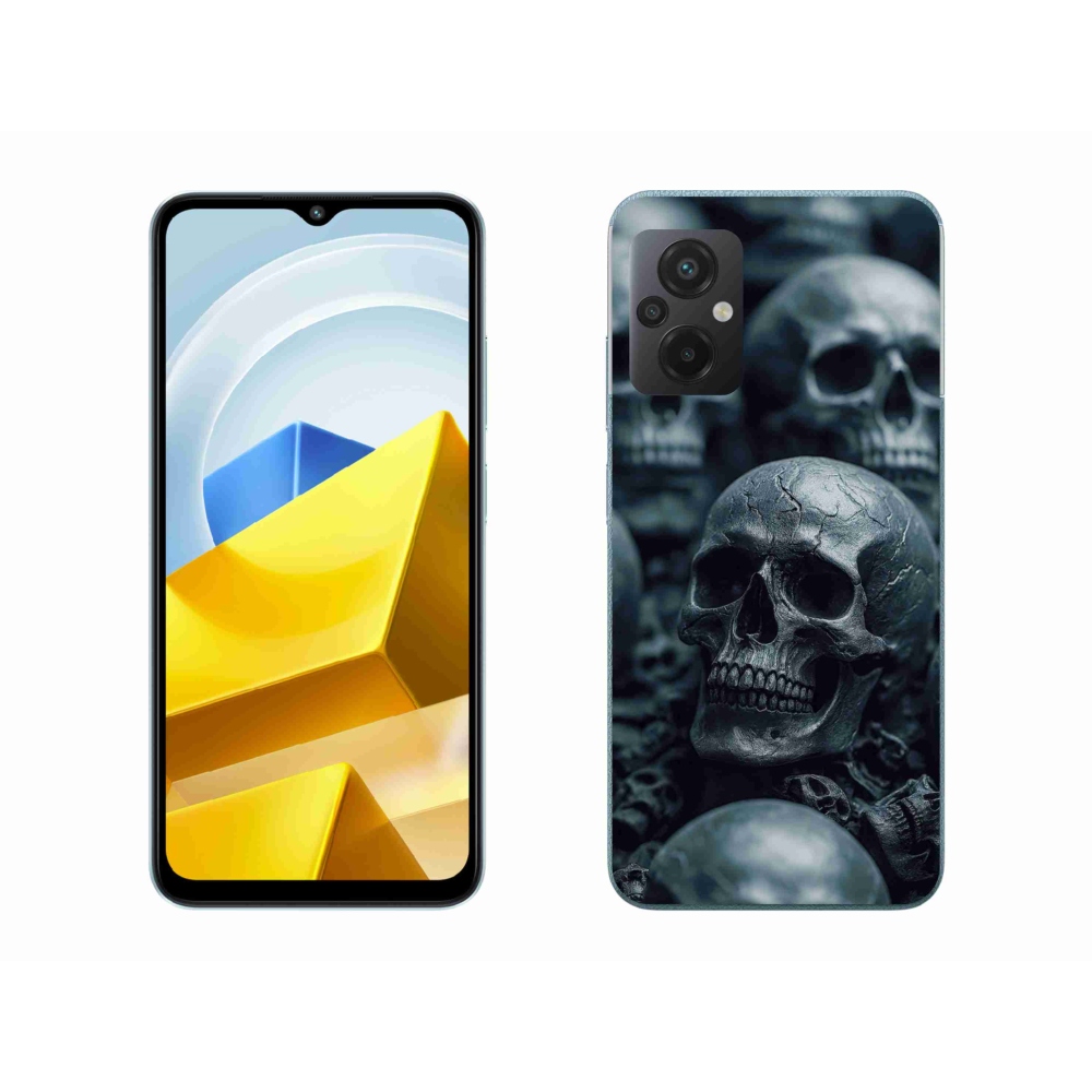 Gél borítás mmCase a Xiaomi Poco M5 4G-hez - koponya 2