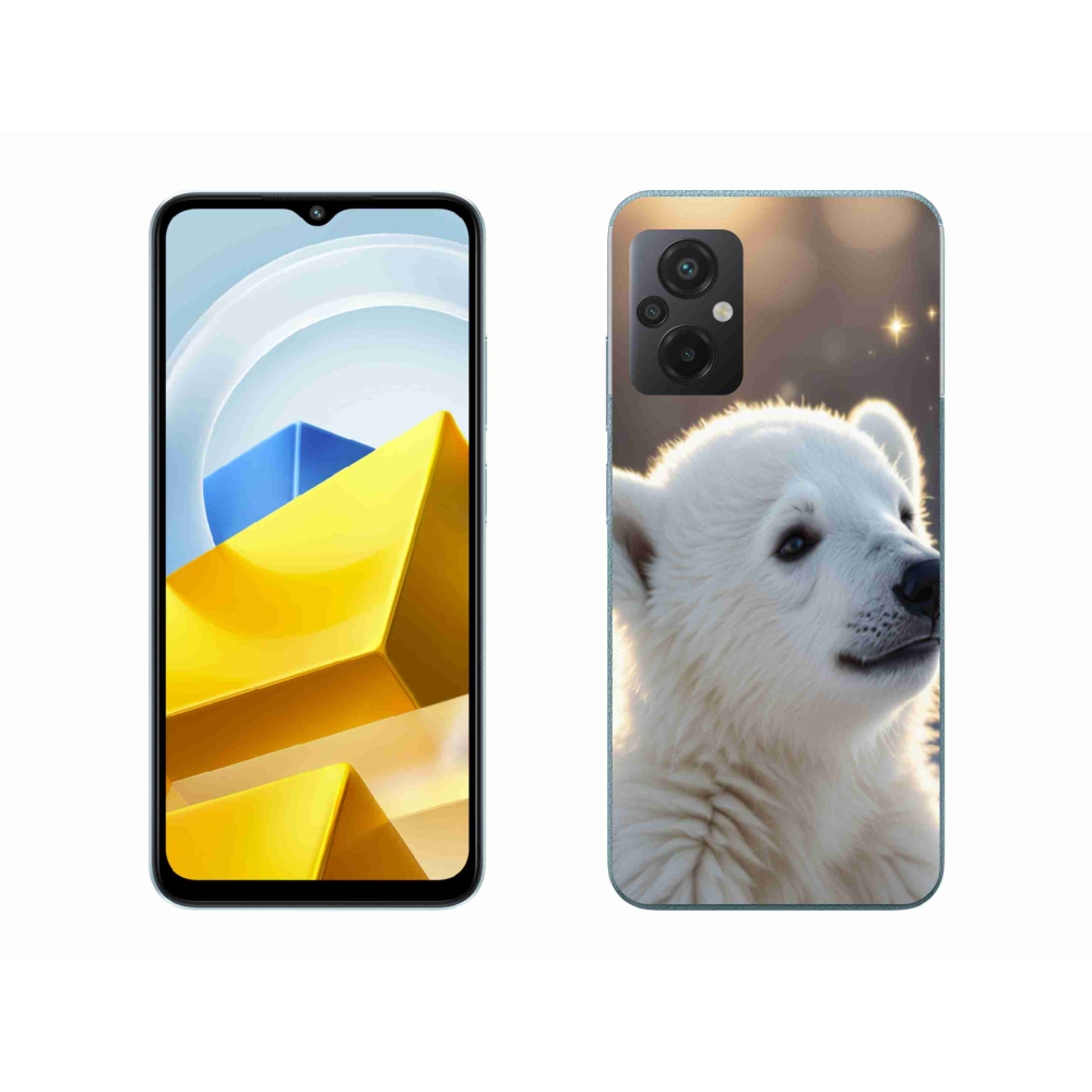 Gél borítás mmCase a Xiaomi Poco M5 4G-hez - jegesmedve