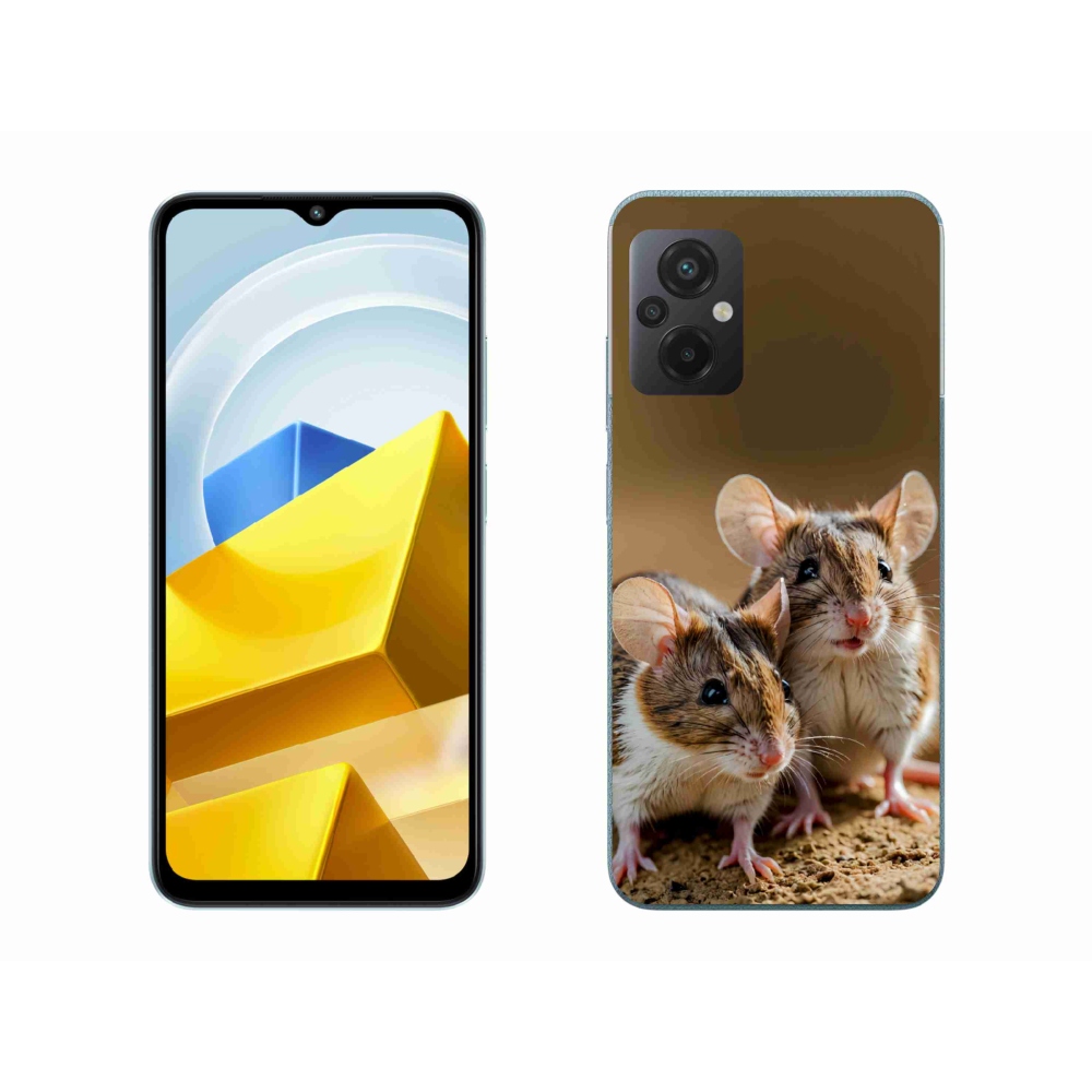 Gél borítás mmCase a Xiaomi Poco M5 4G-hez - egér duó