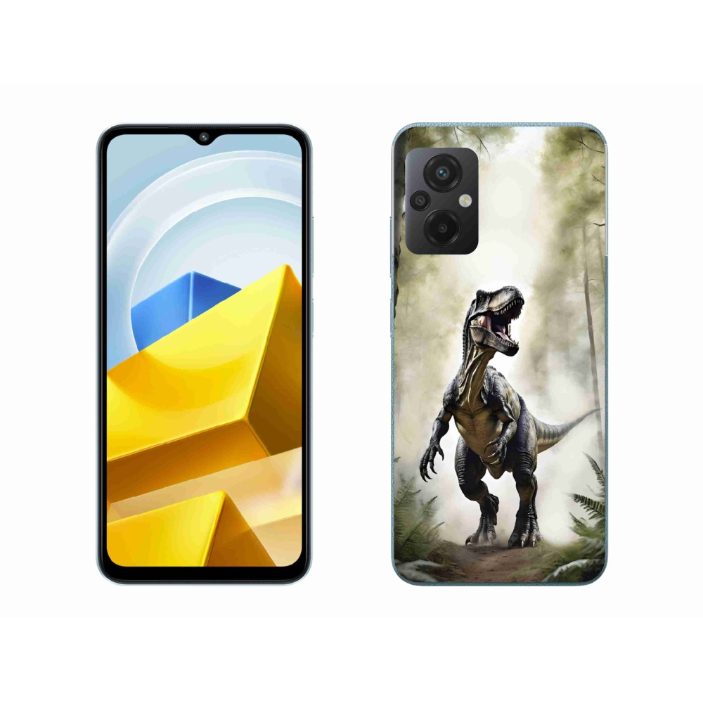 Gél borítás mmCase a Xiaomi Poco M5 4G-hez - dühös T-Rex