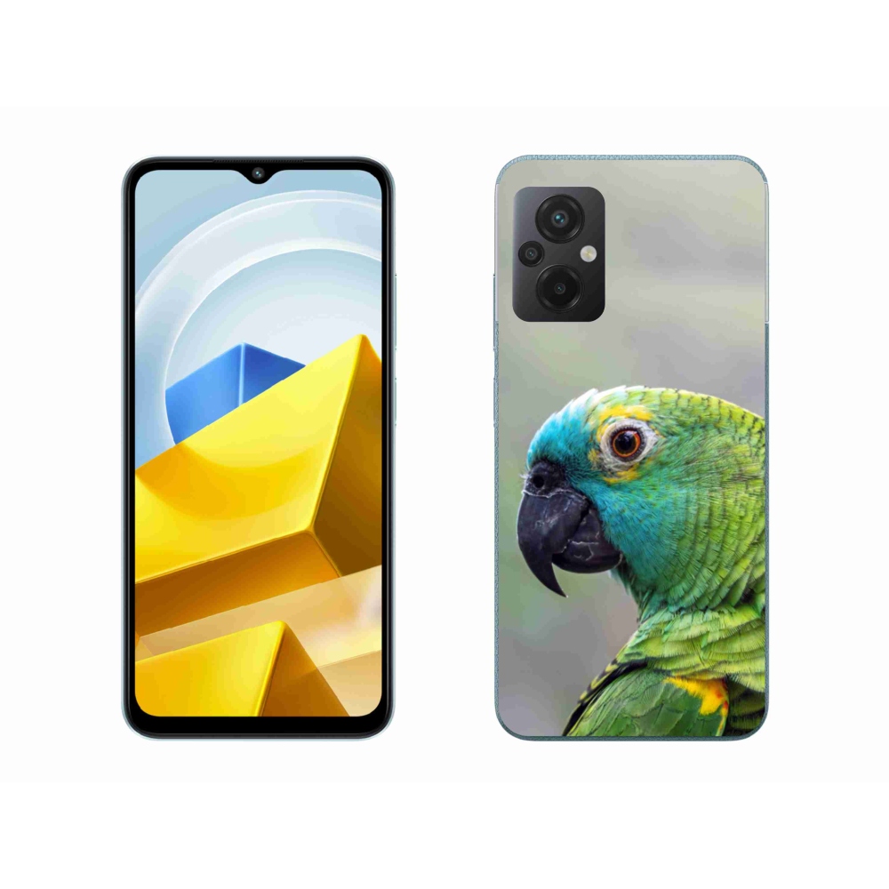 Gél borítás mmCase a Xiaomi Poco M5 4G-hez - papagáj amazon