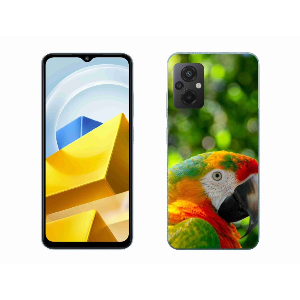 Gél borítás mmCase a Xiaomi Poco M5 4G-hez - papagáj ara 3