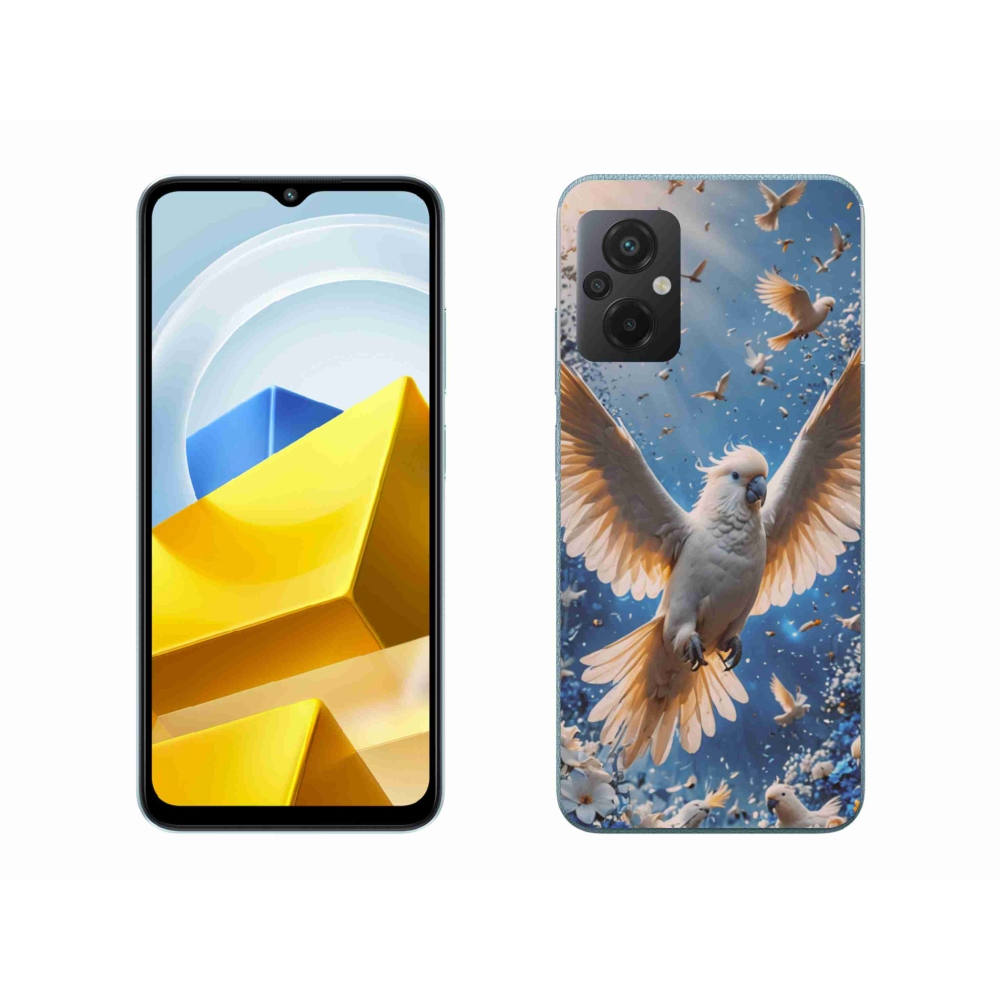 Gél borítás mmCase a Xiaomi Poco M5 4G-hez - papagáj kakadu