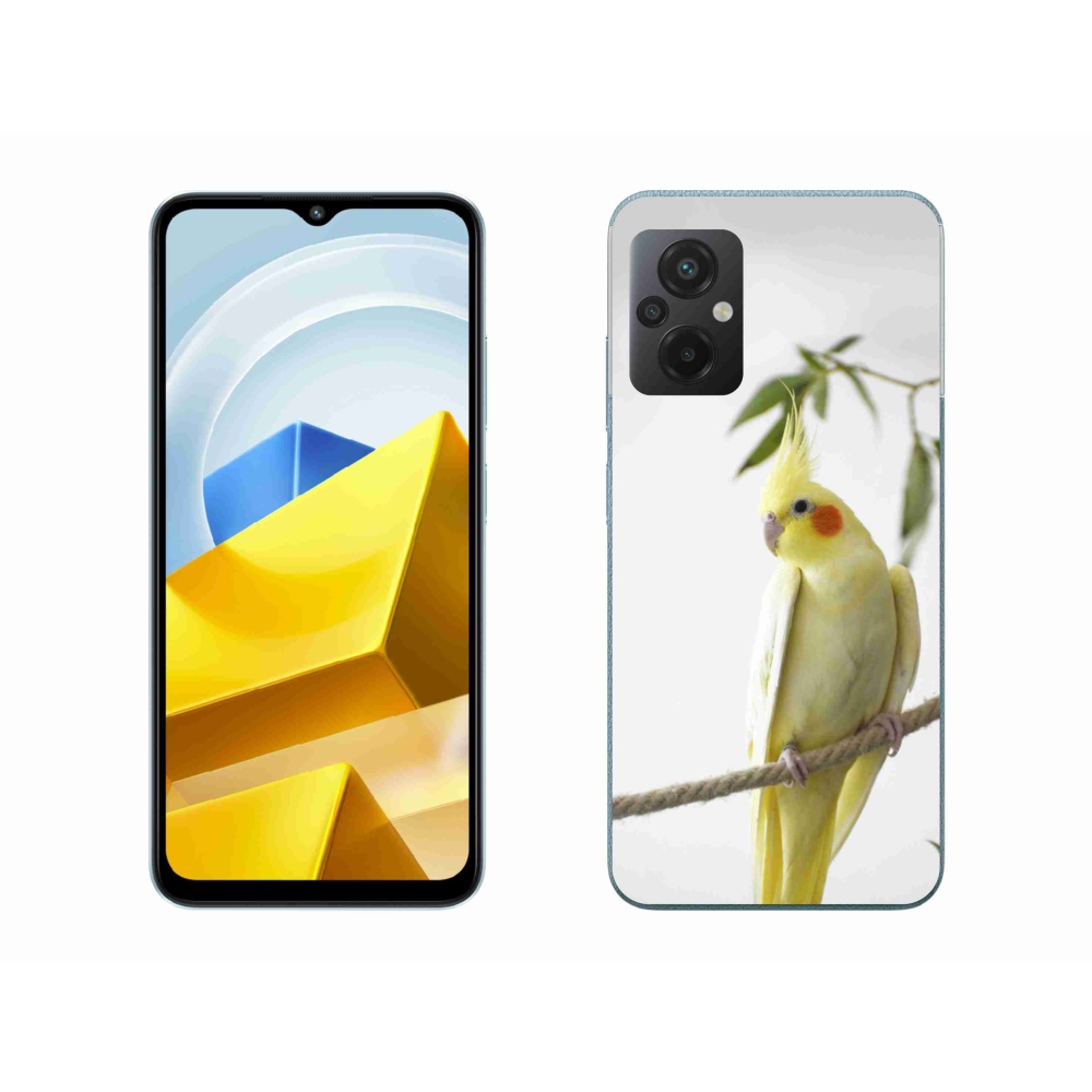 Gél borító mmCase a Xiaomi Poco M5 4G-hez - papagáj korela chocholatá
