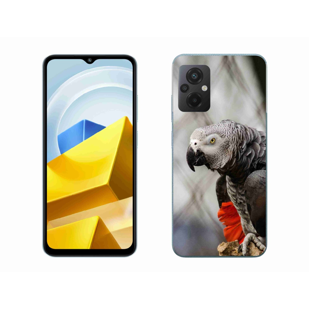 Gél borítás mmCase a Xiaomi Poco M5 4G-hez - papagáj jacco 3