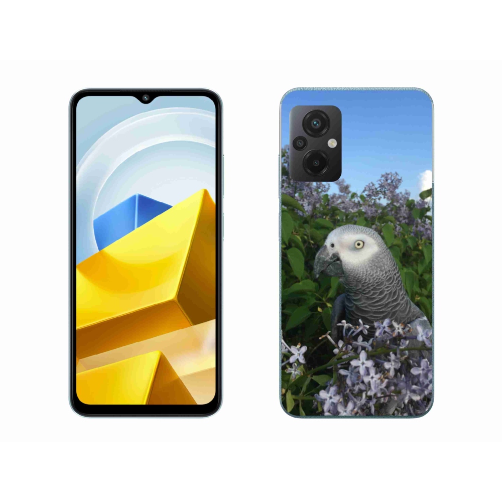 Gél borítás mmCase a Xiaomi Poco M5 4G-hez - papagáj jacco