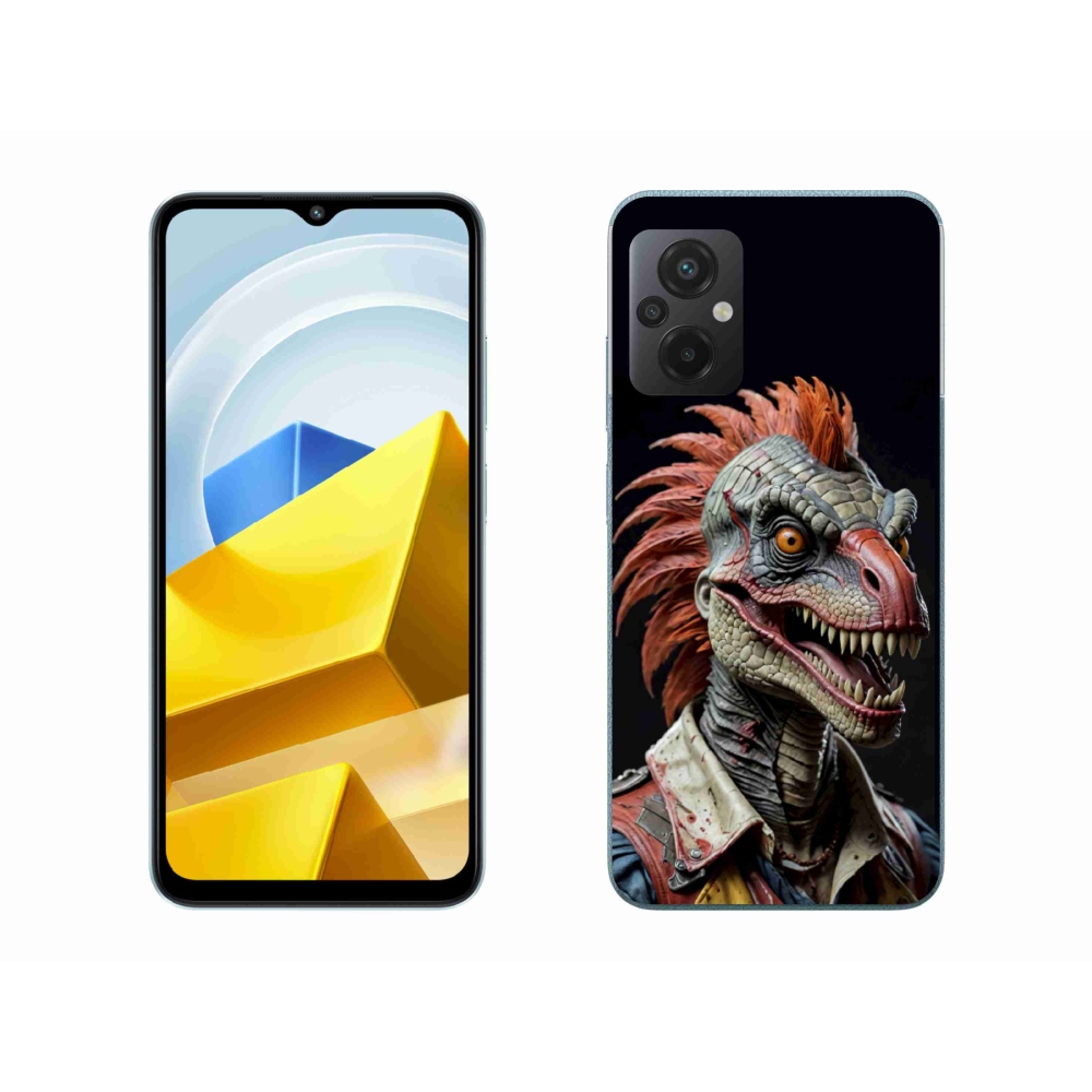 Gél borítás mmCase a Xiaomi Poco M5 4G-hez - punk dinoszaurusz