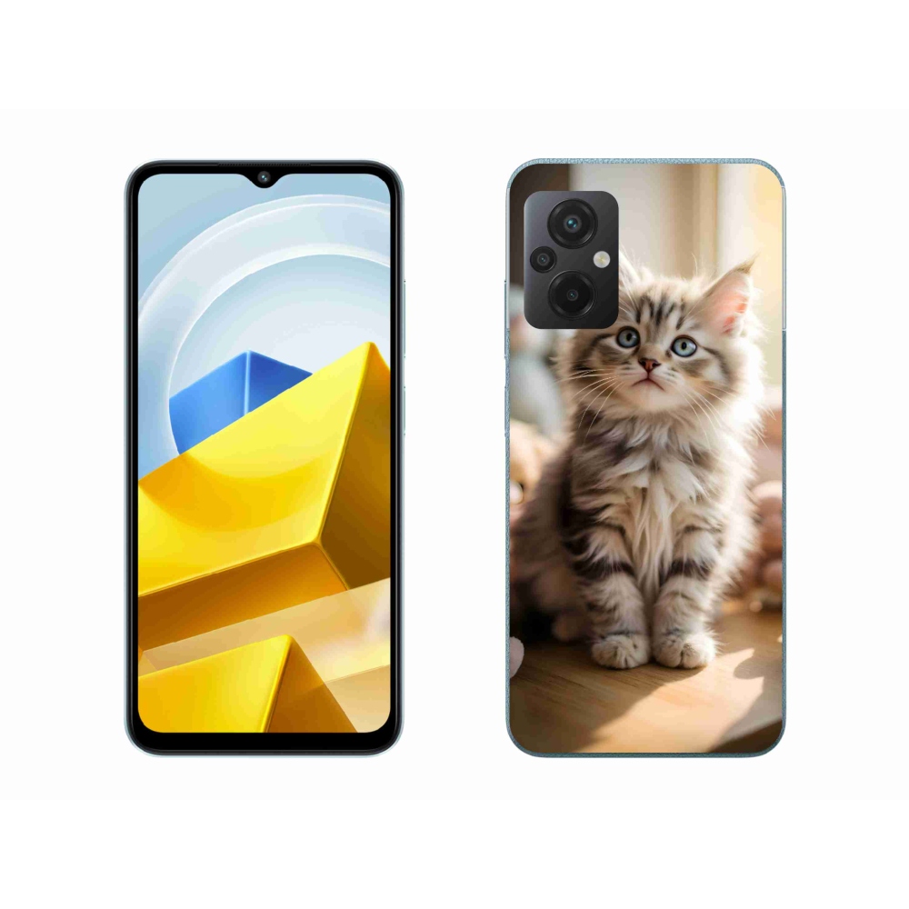 Gél borítás mmCase a Xiaomi Poco M5 4G-hez - aranyos cica 10
