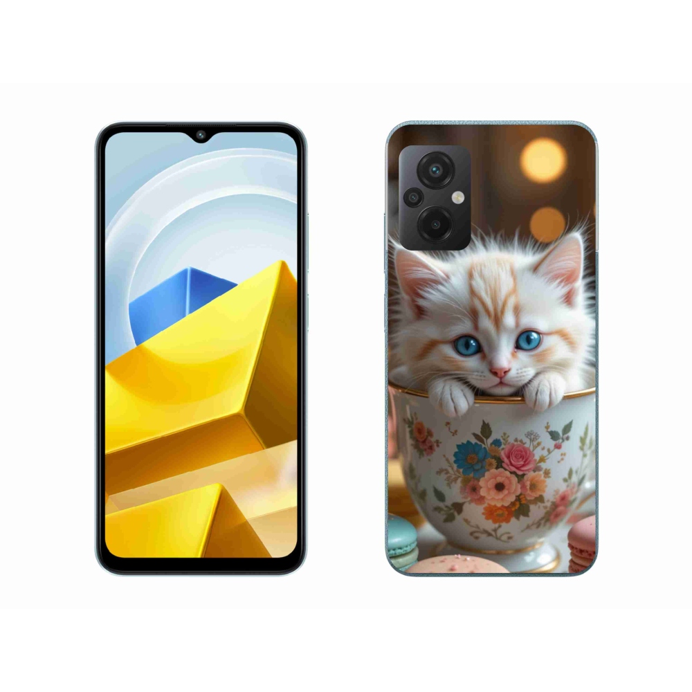Gél borítás mmCase a Xiaomi Poco M5 4G-hez - aranyos cica 6