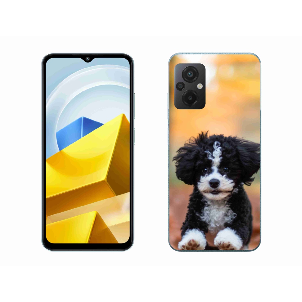 Gél borítás mmCase a Xiaomi Poco M5 4G-hez - aranyos kiskutya 2