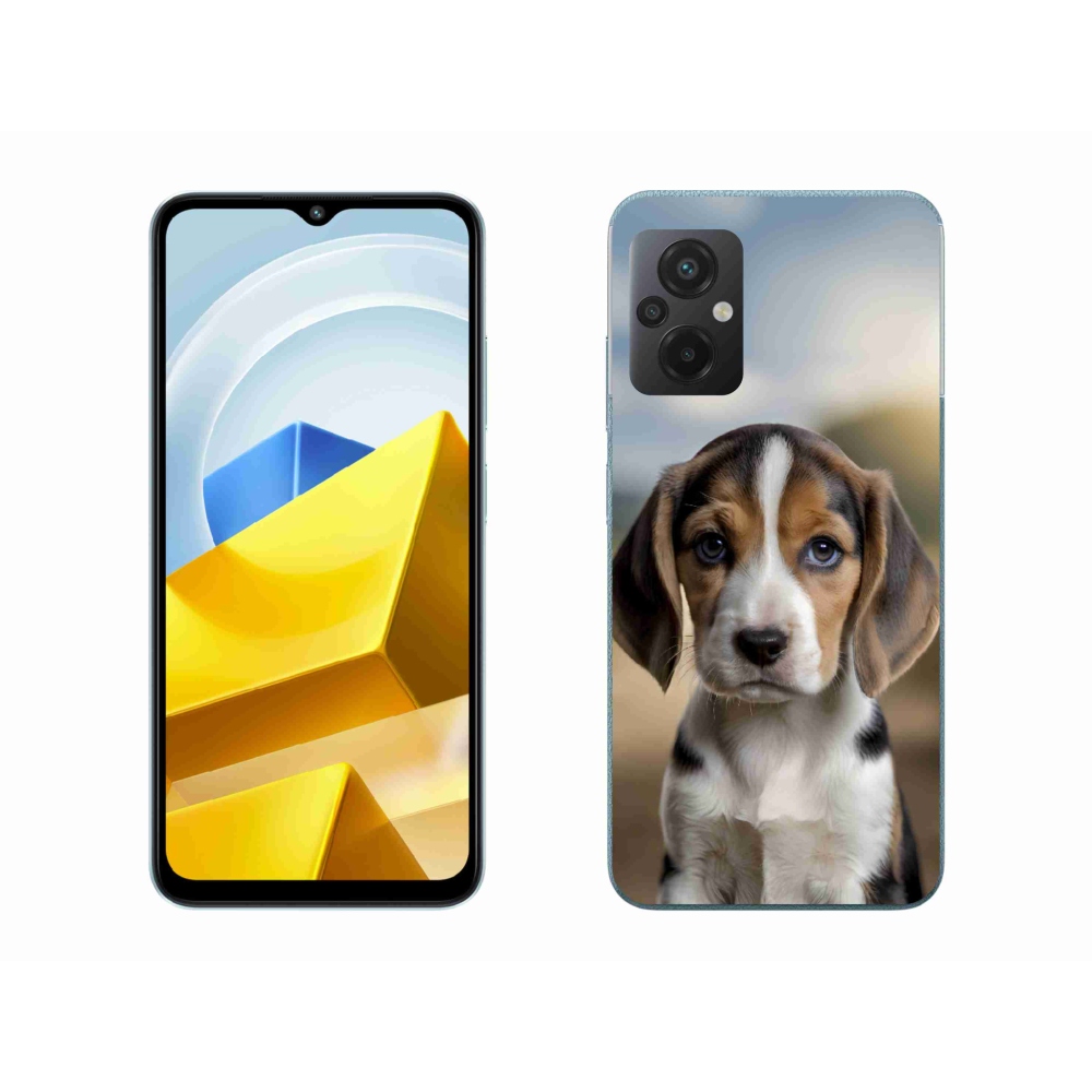 Gél borítás mmCase a Xiaomi Poco M5 4G-hez - aranyos beagle