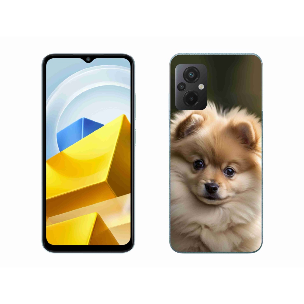 Gél borítás mmCase a Xiaomi Poco M5 4G-hez - aranyos pomerániai 2