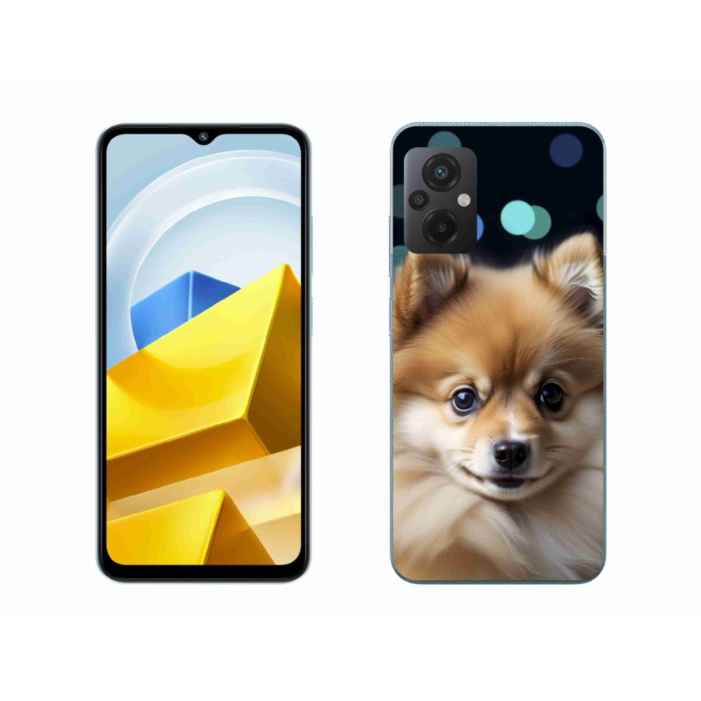 Gél borítás mmCase a Xiaomi Poco M5 4G-hez - aranyos pomerániai állat