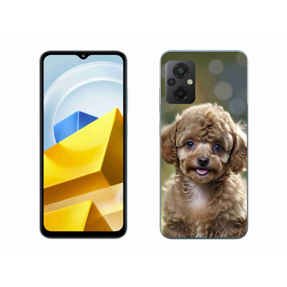 Gél borítás mmCase a Xiaomi Poco M5 4G-hez - aranyos uszkár