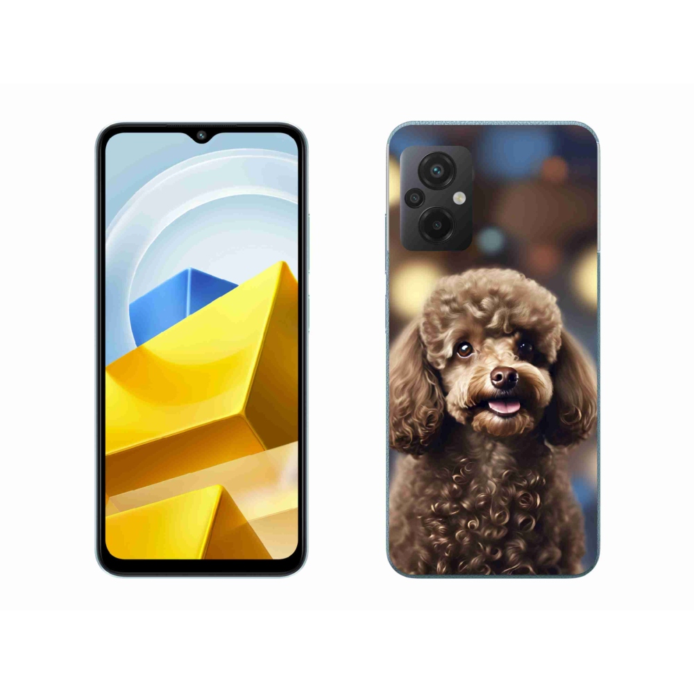 Gél borítás mmCase a Xiaomi Poco M5 4G-hez - aranyos uszkár