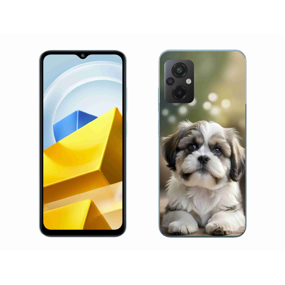 Gél borítás mmCase a Xiaomi Poco M5 4G-hez - aranyos shih-tzu