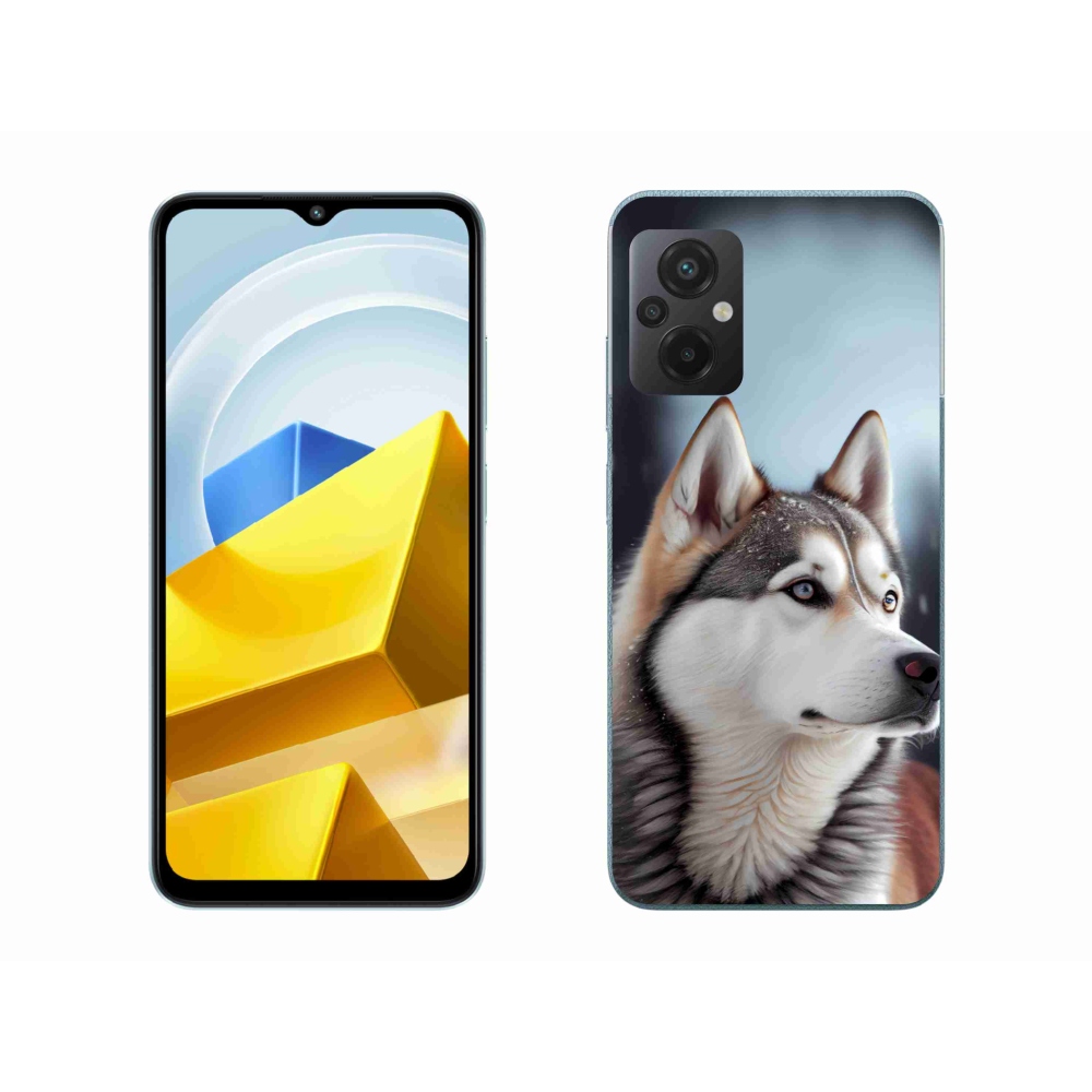 Gél borítás mmCase a Xiaomi Poco M5 4G-hez - Szibériai husky