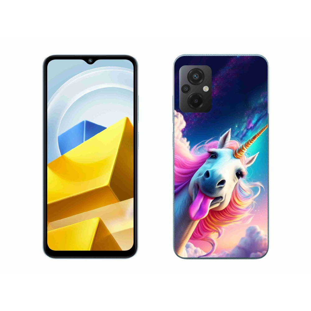 Gél borító mmCase a Xiaomi Poco M5 4G-hez - őrült egyszarvú