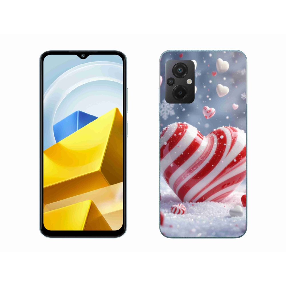 Gél borítás mmCase a Xiaomi Poco M5 4G-hez - édes szív